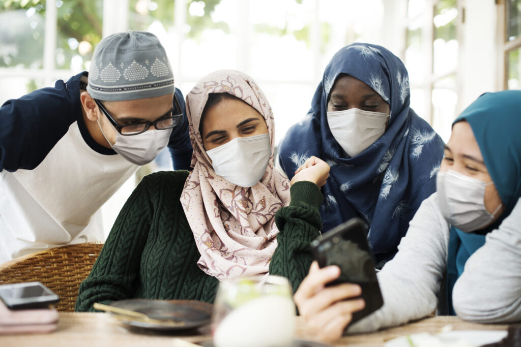 muslim-students-wearing-masks-hanging-out-new-normal-scaled.jpg